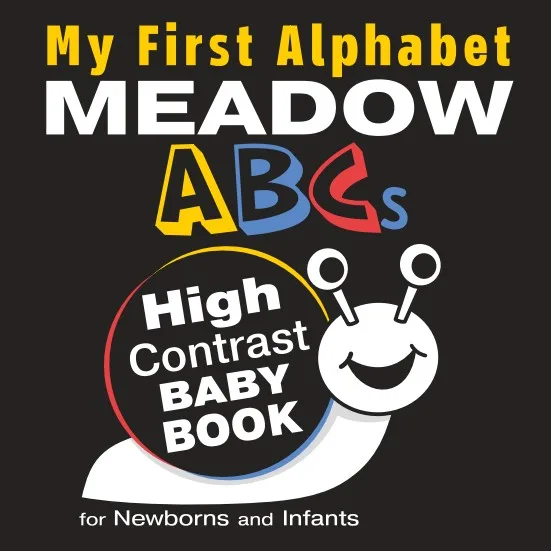 My First Alphabet Meadow ABCs High Contrast Baby Book book cover
